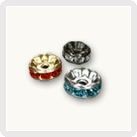 Rondelles strass 4,5 mm en verre de Bohême