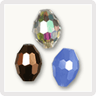 Olives 13x10 mm en cristal