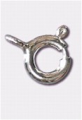 Argent 925 fermoir à ressort 6 mm x50