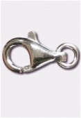 Argent 925 fermoir mousqueton 13 mm x1