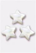 Etoile en nacre 10 mm naturel x2