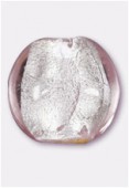 Feuille d'argent palet bombé 16 mm light rose x2