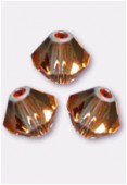 Toupie 5328 3 mm crystal copper x50