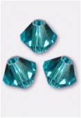 Toupie 5328 4 mm blue zircon x50