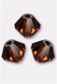Toupie 5328 8 mm smoked topaz x4