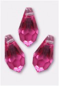 Goutte 6000 11x5,5 mm rose x6