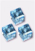 Cube 5601 4 mm aquamarine x6