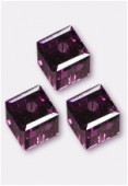 Cube 5601 4 mm amethyst x6