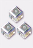 Cube 5601 6 mm crystal AB x1
