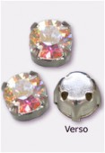 Chaton monté 53203-SS29 6 mm crystal AB F x6
