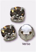 Chaton monté 53203-SS29 6 mm black diamond F x6