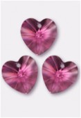 Coeur 6202 18x17,5 mm rose x1