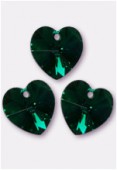 Coeur 6202 18x17,5 mm emerald AB x1