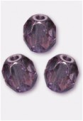 Facette 4 mm lumi amethyst x50
