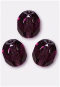 Facette 6 mm dark amethyst x24