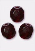 Facette 6 mm garnet x24