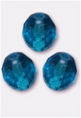 Facette 8 mm capri blue x12