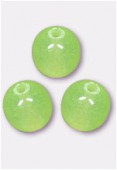 Ronde 6 mm milky mint x24