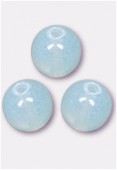 Ronde 8 mm milky light blue  x12