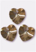 Coeur 6202 10,3x10 mm crystal golden shadow x4