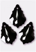 Pendentif baroque 6090 22x15 mm jet x1