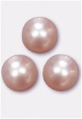 Ronde nacrée 8 mm rose clair x6