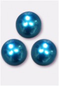 Ronde nacrée 8 mm turquoise x6