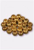 Perle à écraser 3 mm or x5gr