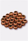 Perle à écraser 3 mm cuivre x5gr