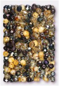 Facette 4 mm mélange terre brûlée x50
