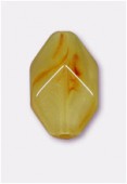Losange à facettes en résine 20x12 mm agate x4
