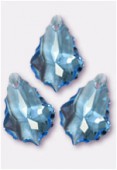 Pendentif baroque 6090 16x11 mm aquamarine x1