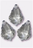 Pendentif baroque 6090 22x15 mm crystal x1