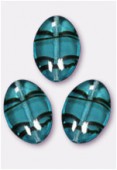 Palet ovale 20x14 mm blue tortoise shell x2