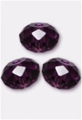 Rondelle 5040 6 mm amethyst x4