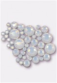 Strass HOTFIX 2028 3 mm / 5 mm / 7 mm white opal M HF x42