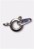 Fermoir à ressort 6 mm argent x1