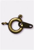 Fermoir à ressort 7 mm bronze x1