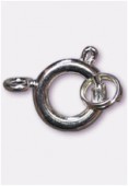 Fermoir à ressort 9 mm argent x1