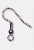 Crochet d’oreille 18 mm argent x2