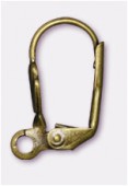 Dormeuse coquillage 18x12 mm bronze x2