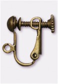 Clip à vis 12x10 mm bronze x2 Clip à vis 12x10 mm bronze x2