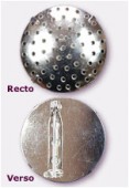 Broche tamis 29 mm argent x1