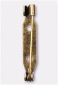 Broche à coller 30x5.5 mm bronze x1