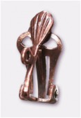 Clip coquillage 17x8 mm cuivre x2 Clip coquillage 17x8 mm cuivre x2