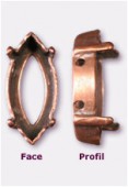 Sertissure pour navette 10x5 mm cuivre x1