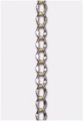 Chaîne gourmette espacée 3x4 mm or x1m