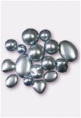 Perle nacrée mélange 8 formes ciel x16