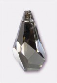 Goutte polygone 6015 17 mm crystal silver shade x1