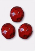 Facette 10 mm genuine stone garnet x6